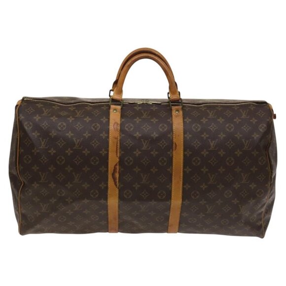LOUIS VUITTON Monogram Keepall 60 Boston Bag M41422 LV Auth - Picture 2 of 16